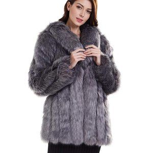 Women's Faux Fur Coat, Size Small